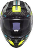 LS2 FF327 Challenger Carbon Thorn Gloss Hi Viz Yellow Helmet