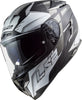 LS2 FF327 Challenger Allert Titanium Silver Matt Helmet