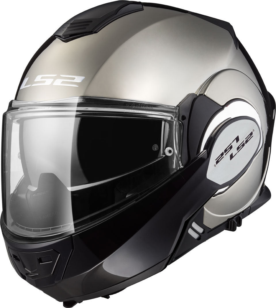 ls2 chrome helmet LS2 FF399 Valiant Gloss Chrome Helmet– Moto Central