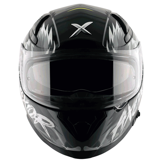 AXOR Apex Falcon Gloss Black Grey Helmet