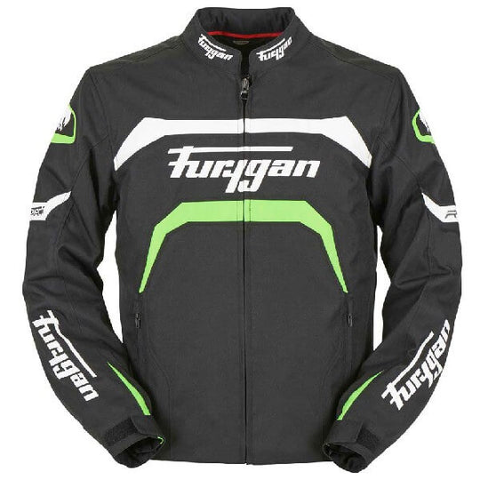 Furygan Arrow Vented Jacket (Black White Fluro Green)