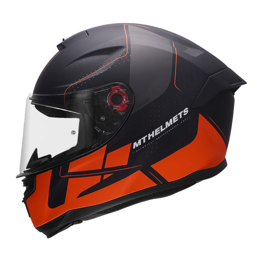 MT Hummer Galant Matt Fluro Orange Helmet