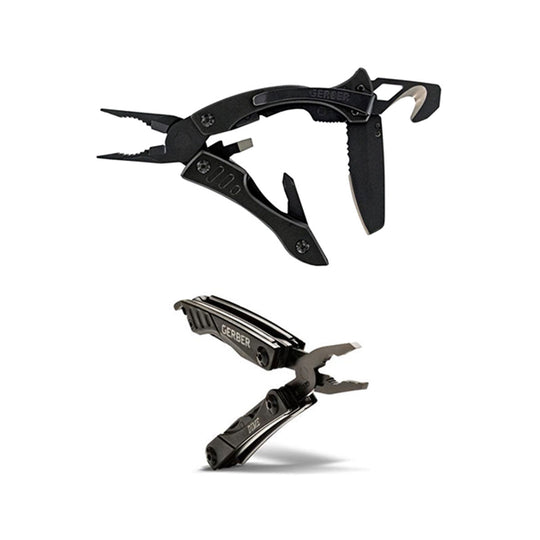 GERBER Crucial Pocket Multi Tool & Dime Mini Pocket Tool Combo (Black)