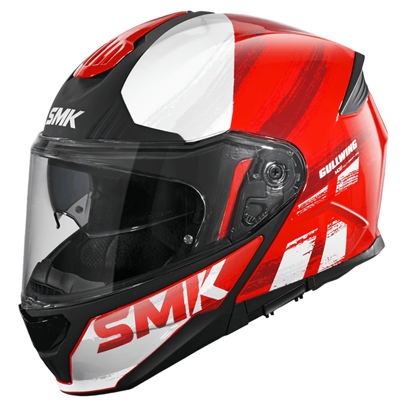 SMK Gullwing Tourleader Red Grey Gloss (GL363) Helmet