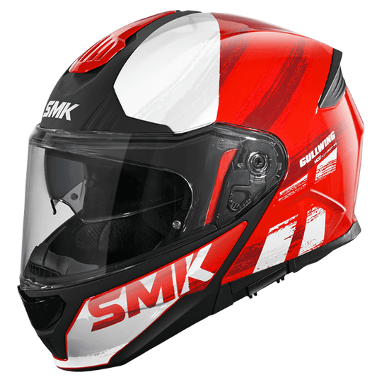 SMK Gullwing Tourleader Red Grey Gloss (GL363) Helmet