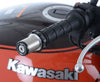 R&G Bar End Sliders for KTM 690 SMCR 12 18, KAWASAKI Z900/Z900RS, KAWASAKI NINJA 250/ 400 '18, ZX 6R '19 Z400, Z250 '19  Z650 '21 & Kawasaki ZH2 '20 (BE0044BK)