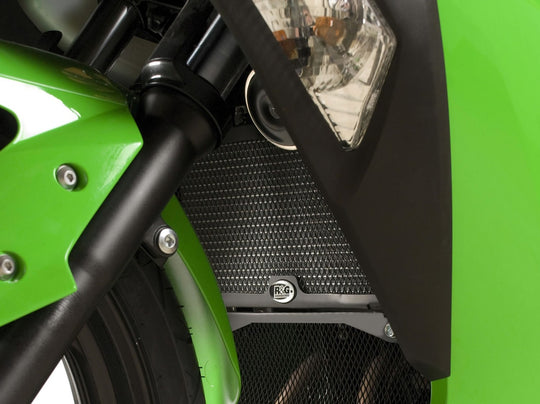 R&G Radiator Guard for Kawasaki Ninja 250 ('08'17) Ninja 300 ('12) & Z250 '13 18 (RAD0139BK)