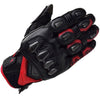 RS Taichi High Protection Leather Gloves (Black Red)