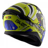 AXOR Apex Hex 2 Gloss Neon Yellow Blue Helmet