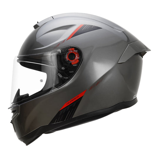 MT Hummer Solid Gloss Titanium Grey Helmet