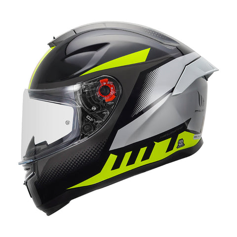 MT Hummer Brick Gloss Fluro Yellow Helmet