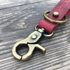 Trip Machine Key Fob Cherry Red with Antique Gold