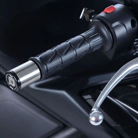 R&G Bar End Sliders for KTM 690 SMCR 12 18, KAWASAKI Z900/Z900RS, KAWASAKI NINJA 250/ 400 '18, ZX 6R '19 Z400, Z250 '19  Z650 '21 & Kawasaki ZH2 '20 (BE0044BK)
