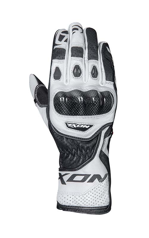 IXON RS CIRCUIT R GLOVES (WHITE BLACK)