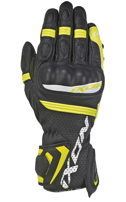 IXON RS TEMPO AIR GLOVES (BLACK BRIGHT YELLOW)