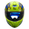 MT Targo Pro Joker Fluro Yellow Helmet