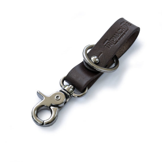 Trip Machine Key Fob Tobacco Brown with Metallic Black