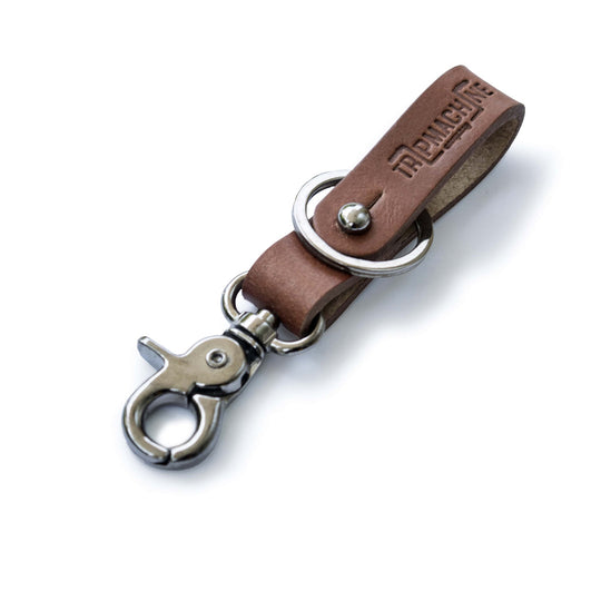 Trip Machine Key Fob Vintage Tan with Metallic Black