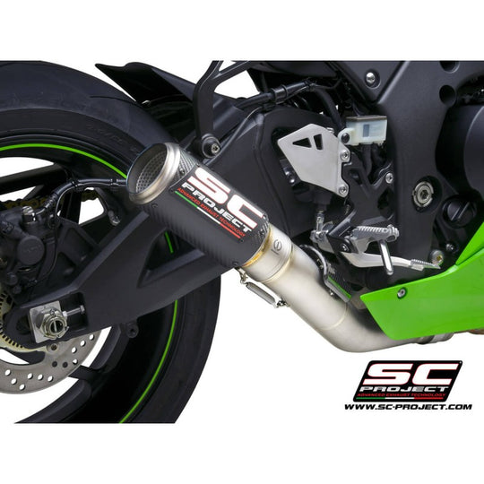 SC PROJECT CR-T CARBON EXHAUST FOR KAWASAKI ZX10R (2021-22) (K38-DET36C)