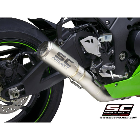 SC PROJECT CR-T TITANIUM EXHAUST FOR KAWASAKI ZX10R (2021-22) (K38-DET36T)