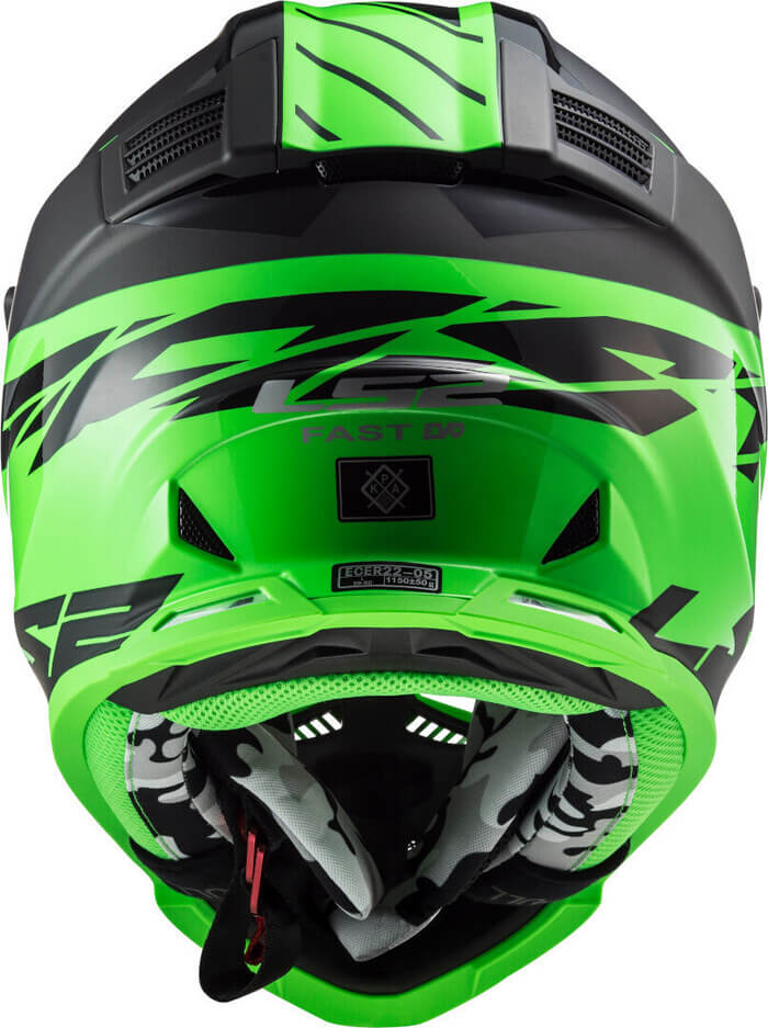 green ls2 helmets LS2 MX437 Fast Evo Roar Matt Gloss Black Green Helmet– Moto Central