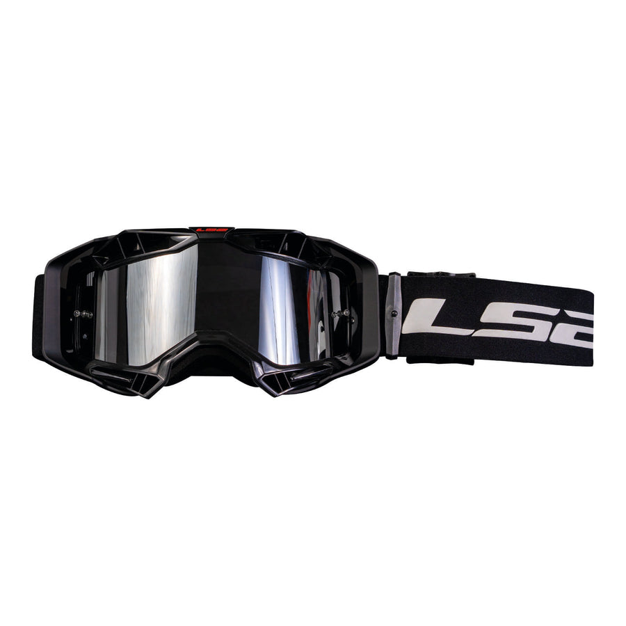 LS2 AURA PRO Offroad Goggles with Black Iridium Visor (Black)