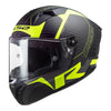 LS2 FF805 THUNDER Carbon Racing 1 Matt Hi Viz Yellow Helmet