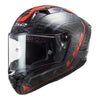 LS2 FF805 THUNDER Carbon Sputnik Gloss Metal Red Helmet