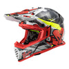 LS2 MX437 FAST Evo Crusher Gloss Black Red Helmet