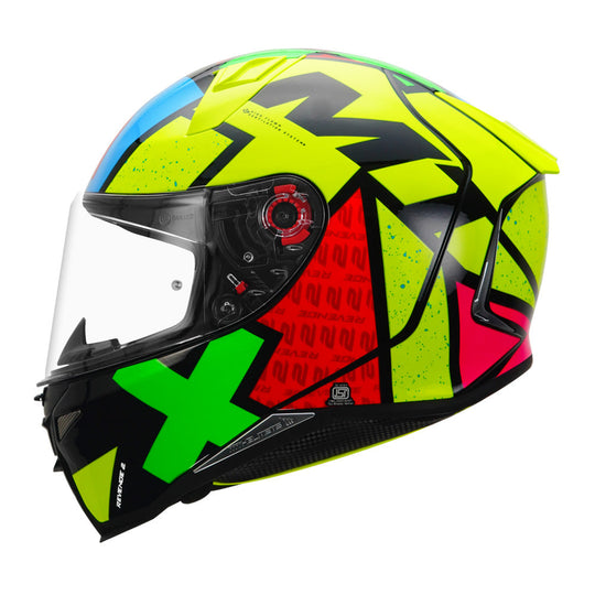 MT Revenge 2 Light Gloss Fluro Yellow Helmet