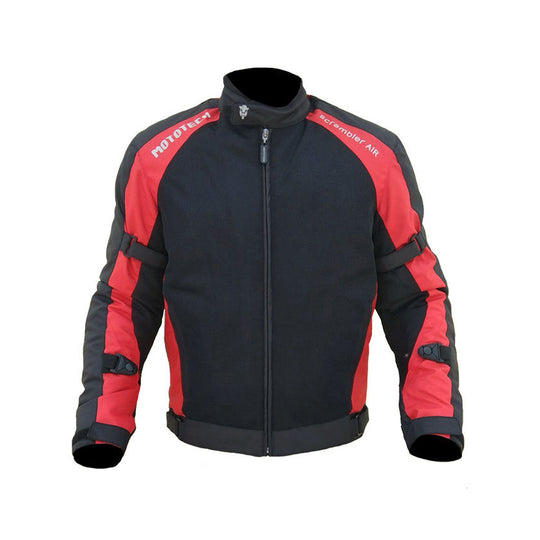 MOTOTECH Scrambler Air Motorcycle Riding Jacket V2 (Red)