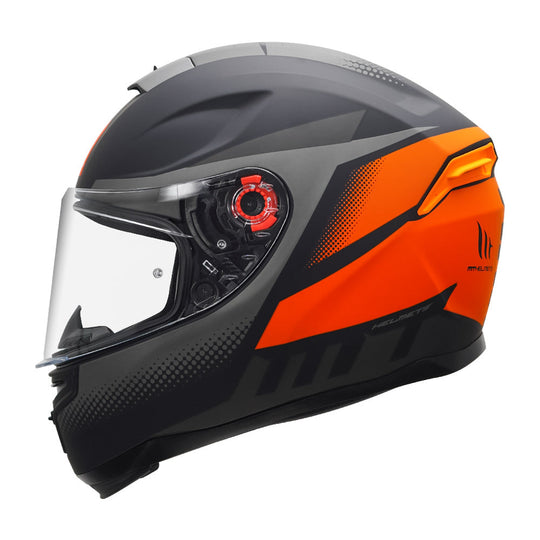 MT Hummer Brick Matt Fluro Orange Helmet