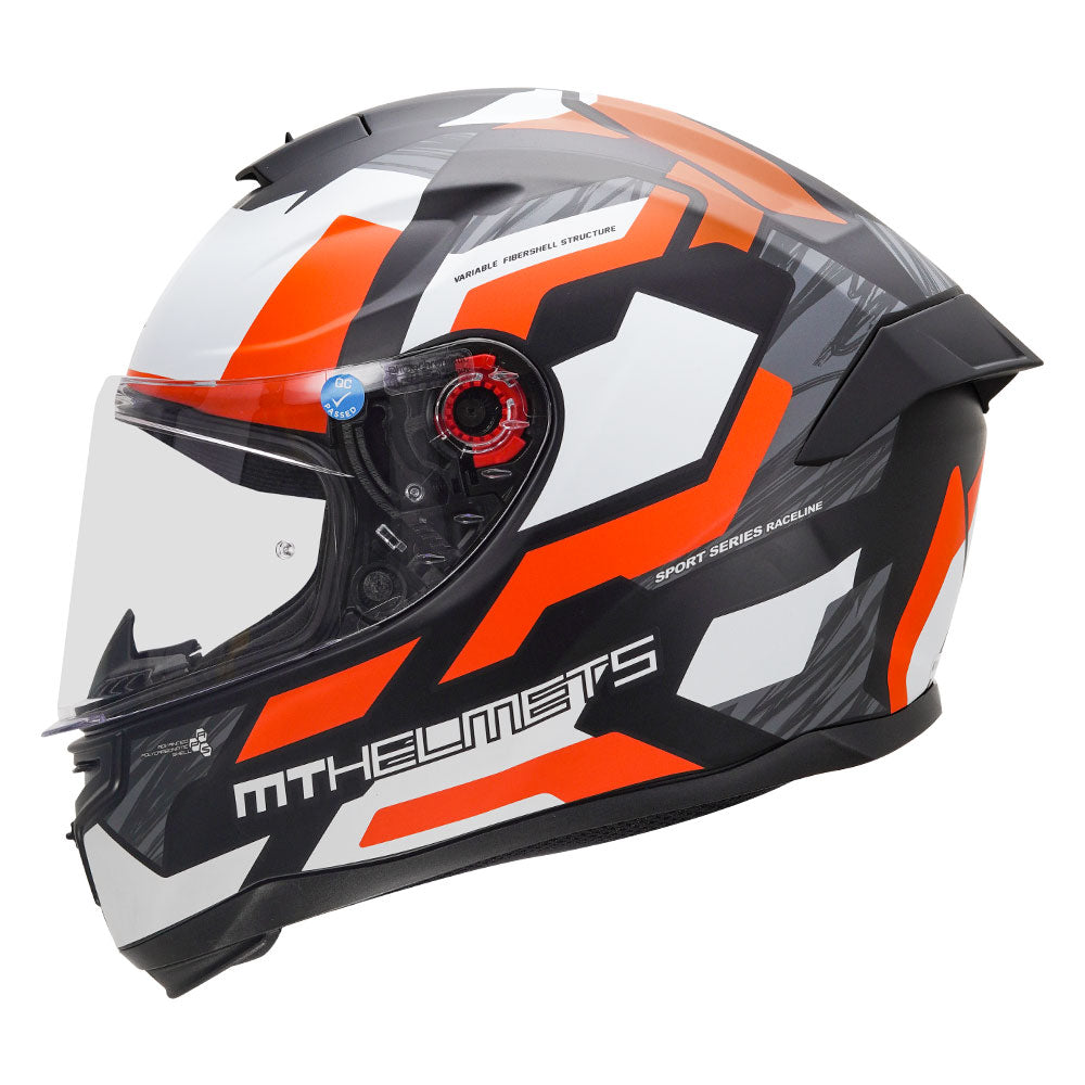 MT Hummer Scratch Matt Fluro Orange Helmet