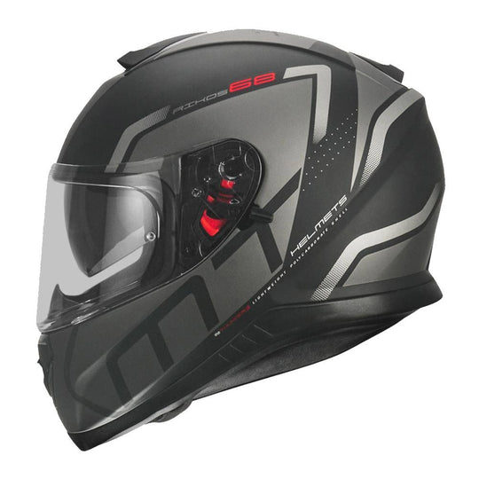MT THUNDER 3 SV Rikos Matt Grey Helmet