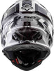 LS2 MX436 Pioneer Evo Chaos Matt White Black Helmet