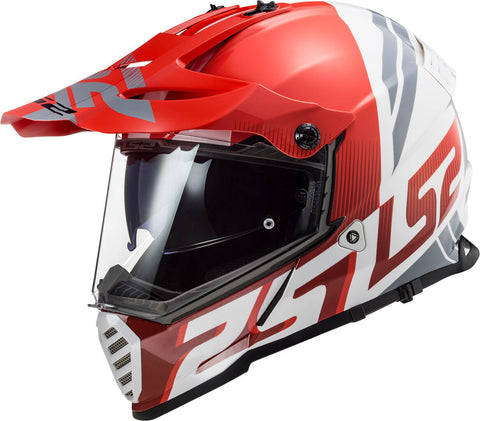 LS2 MX436 Pioneer Evo Evolve Matt Red White Helmet