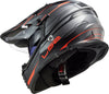 LS2 MX436 Pioneer Evo Knight Gloss Titanium Orange Helmet