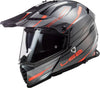 LS2 MX436 Pioneer Evo Knight Titanium Orange Matt Helmet