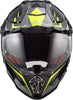 LS2 MX 436 Pioneer Ring Matt Black Titanium Hi Viz Yellow Helmet, Full Face Helmets, LS2 Helmets, Moto Central