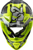 LS2 MX437 Fast Evo Crusher Gloss Black Hi Viz Yellow Helmet