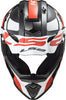 LS2 MX437 Fast Evo Strike Gloss Black White Red Helmet