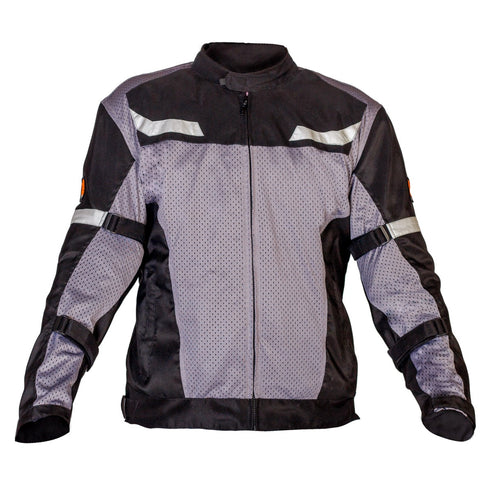MOTOTECH Reflex Air Flo Mesh Riding Jacket Level 2 (Black Grey) (Without Armours)