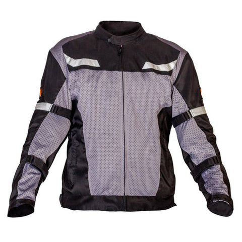 MOTOTECH Reflex Air Flo Mesh Riding Jacket Level 2 (Black Grey) (Without Armours)