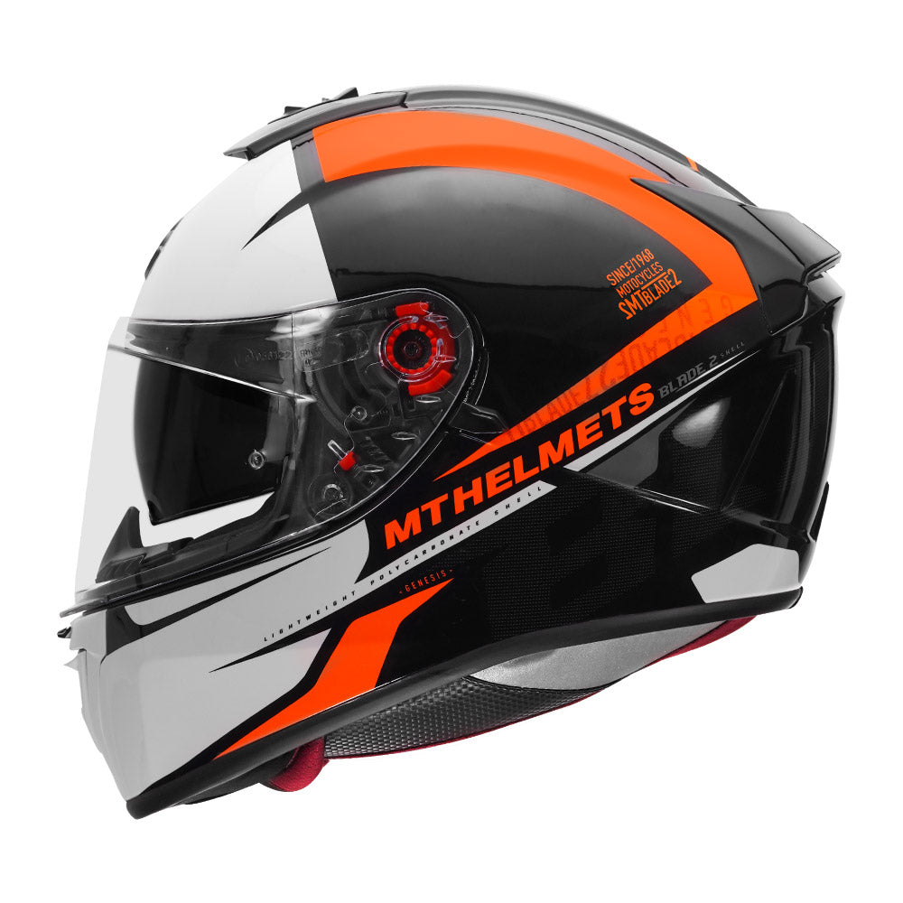 MT Blade SV Genesis Gloss Fluro Orange Helmet
