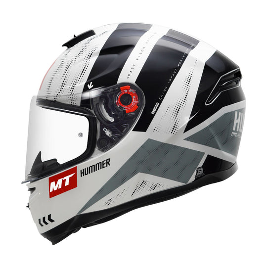 MT Hummer Flex Gloss Black Helmet
