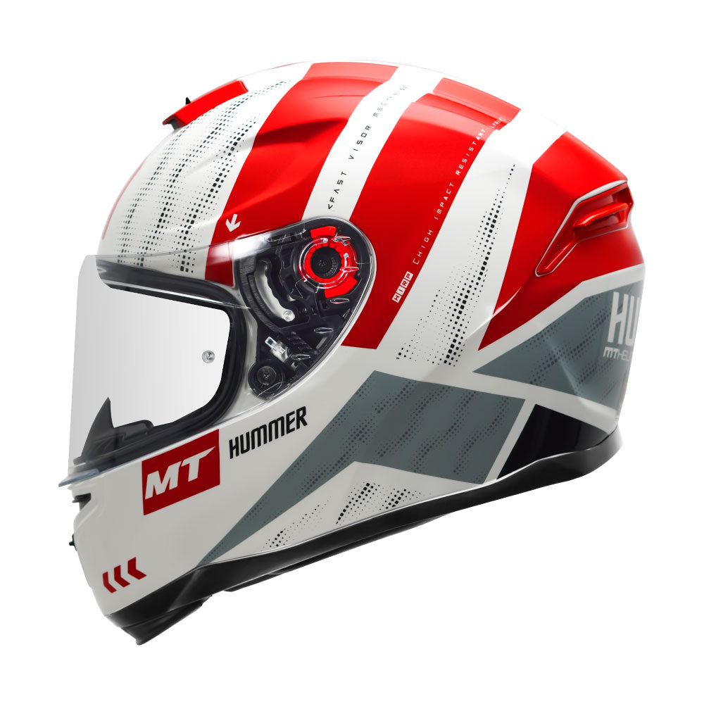 MT Hummer Flex Gloss Red Helmet