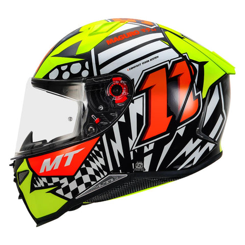 MT Revenge 2 Sergio Garcia Gloss Fluro Yellow Helmet– Moto Central
