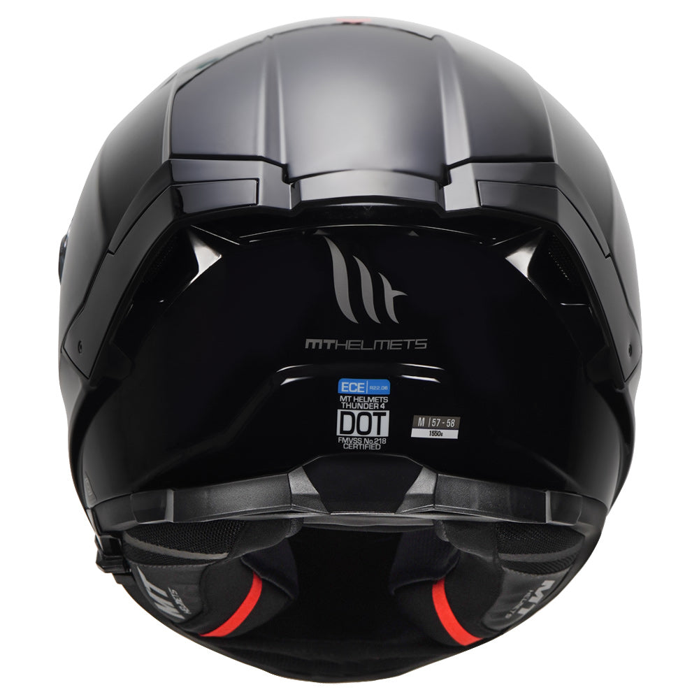 MT Thunder 4 SV Solid Gloss Black Helmet– Moto Central