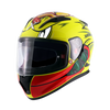 AXOR STREET Racing Duck Yellow Red Helmet
