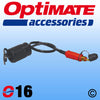 Optimate O-16 DIN to Cigarette Lighter Outlet Adapter (O16)